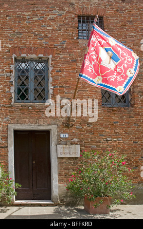 Scena di strada a Città della Pieve, Umbria, Italia Foto Stock