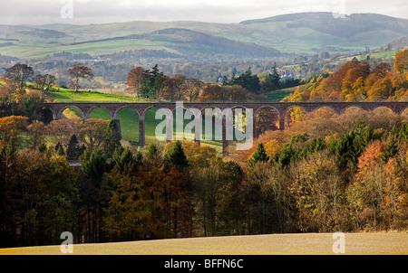 Viadotto Leaderfoot. vicino a Melrose. Scottish Borders. Foto Stock