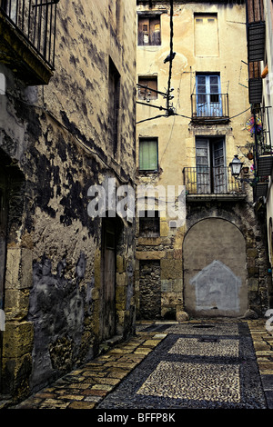 Un vicolo in Tarragona, Spagna Catalogna, Europa Foto Stock