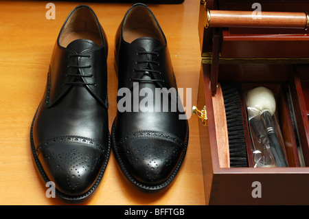 scarpe dell'uomo. Foto Stock