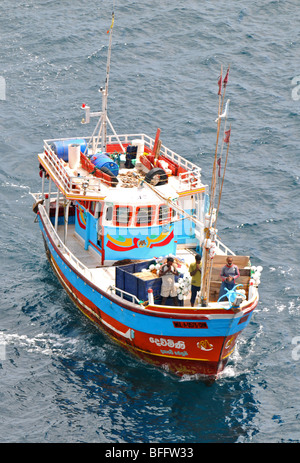 Il governo dello Sri Lanka barca da pesca, Sri Lanka Foto Stock