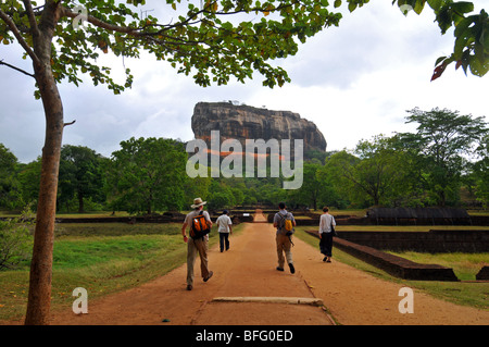 Sigiriya rock fortezza, Sri Lanka, Sigiriya, Sri Lanka Foto Stock