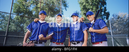 Squadra di baseball Foto Stock