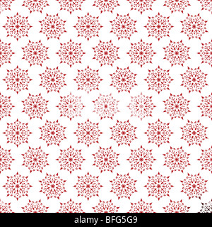 Rosso e bianco di ripetizione perfetta design con forma a stella Foto Stock