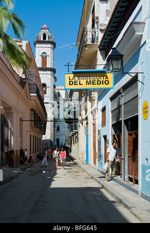 La Bodeguita del Medio esterno, Havana, Cuba Foto Stock