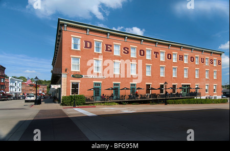 Storica Casa di DeSoto Hotel Galena Illinois Foto Stock