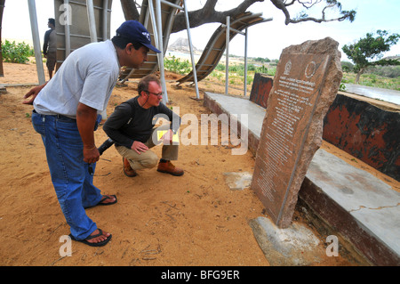 Il restante delle fondazioni di edifici, causata dallo tsunami, dalla spiaggia a Yala National Park nello Sri Lanka Foto Stock