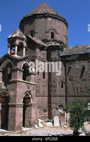 Akdamar Kilesi o la chiesa di Santa Croce è una rovina Chiesa Armena in Anatolia orientale, Turchia Foto Stock