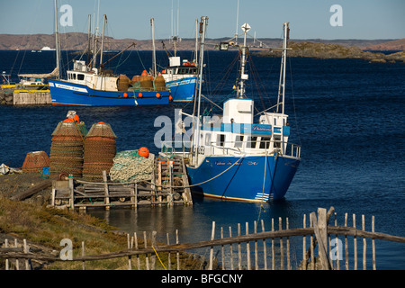 Barche di granchio, modificare le isole, Terranova e Labrador, Canada Foto Stock