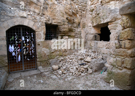 Agia Solomoni catacomba cristiana paphos repubblica di Cipro in Europa Foto Stock