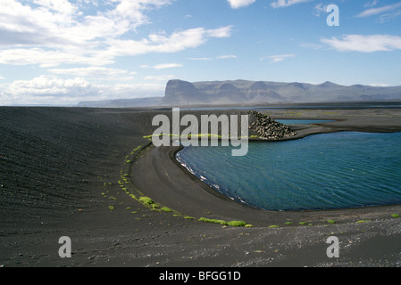 Paesaggio arido Islanda estate Foto Stock