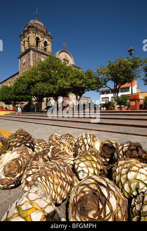 Città di Tequila, Jalisco, Messico Foto Stock