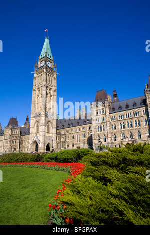 Il Palazzo del Parlamento, Ottawa, Ontario, Canada Foto Stock