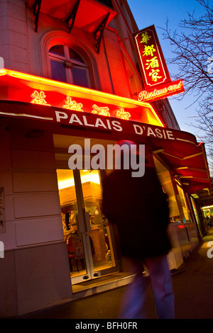 Accedi a Chinatown, Parigi Foto Stock