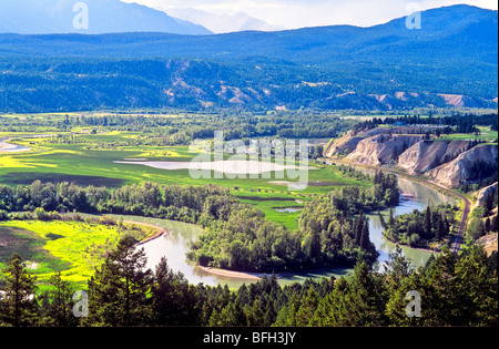 Columbia River, Radium Hot Springs, British Columbia, Canada Foto Stock