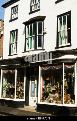 Scena di strada in Kington, Herefordshire Foto Stock