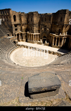 Teatro romano di Bosra, Siria, Medio Oriente Foto Stock