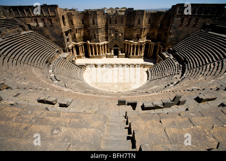 Teatro romano di Bosra, Siria, Medio Oriente Foto Stock