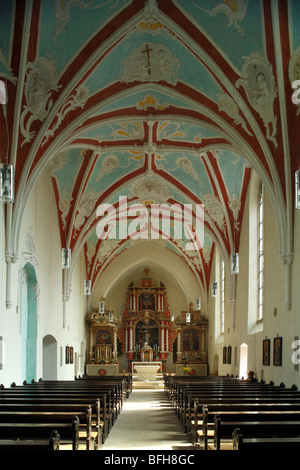 Innenansicht der Kirche San Johannes der Taeufer des Dominikanerinnenklosters Kommende Lage in Rieste, Hasetal, Osnabruecker Terra, Naturpark Noerdlich Foto Stock