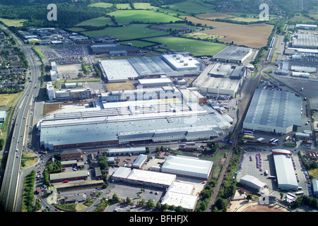 Vista aerea dello stabilimento BMW Mini di Oxford Foto Stock