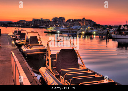 Victoria Inner Harbour, Victoria, Colombia britannica, Canada Foto Stock