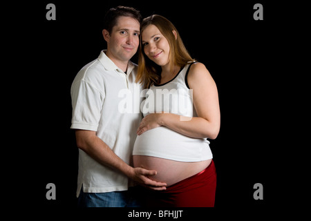 Coppie incinte Foto Stock