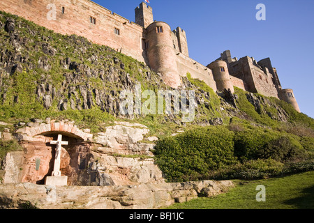 Il castello di Bamburgh Northumberland Foto Stock