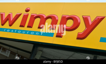 Wimpy high street shop segno Foto Stock