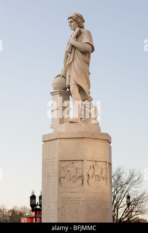 La scultura a Baltimora Christopher Columbus - 1984 - Eastern Avenue liquami stazione di pompaggio Foto Stock