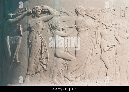 La scultura a Baltimora Francis Scott monumento chiave (Orpheus) da Charles Henry Niehaus - 1922 - Fort McHenry Foto Stock