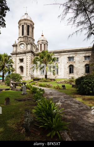 Percorso di accesso alla Cattedrale di St John il divino, St Johns, Antigua, West Indies Foto Stock