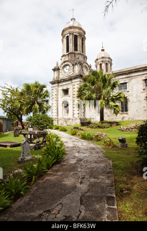 Percorso di accesso alla Cattedrale di St John il divino, St Johns, Antigua, West Indies Foto Stock