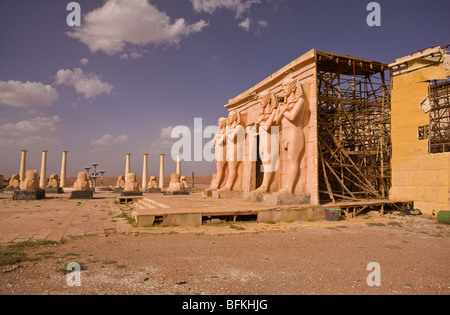 OUARZAZATE, Marocco - Movie set presso Atlas Corporation Studios. Foto Stock