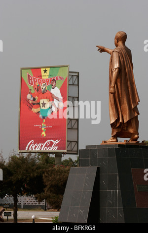 Mausoleo di Kwame Nkrumah e memorial park in Ghana il primo post coloniale leader. Accra. Il Ghana. Africa occidentale. Foto Stock