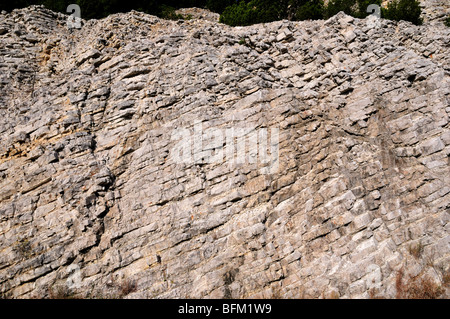 Calcari stratificati, Oklahoma, Stati Uniti d'America. Foto Stock