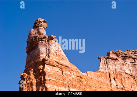 Picco di faro a Palo Duro Canyon State Park in Texas. Foto Stock