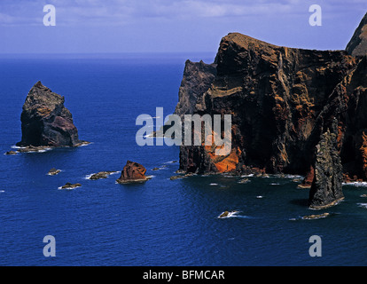 Ponta de Sao Lourenco scogliere Madeira Portogallo Foto Stock