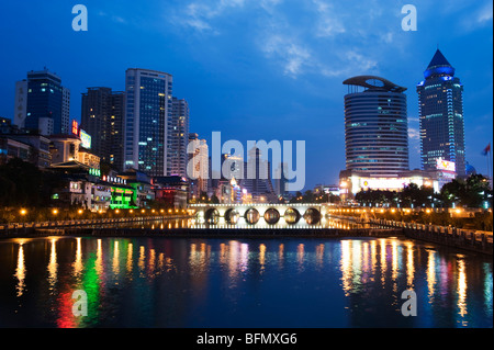 Cina, Guizhou, Guiyang skyline della città Foto Stock