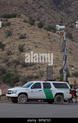 Mobile unità di sorveglianza - STATI UNITI Pattuglia di Confine - Montagne Huachuca - Arizona - USA Foto Stock