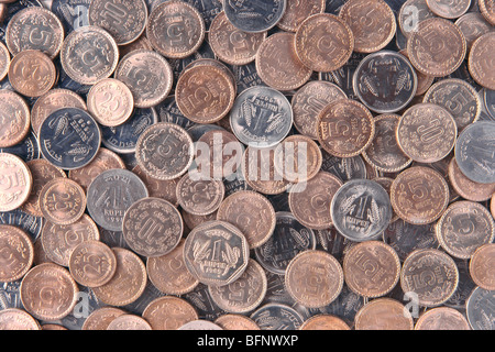 monete ; monete indiane ; india ; asia Foto Stock