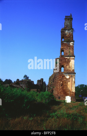 Chiesa di Sant'Agostino rovine ; chiesa in rovina ; Torre Agostino ; Goa Vecchia ; India ; asia Foto Stock