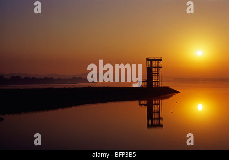 Lago di Sukhna ; Chandigarh ; India ; UT ; Asia Foto Stock