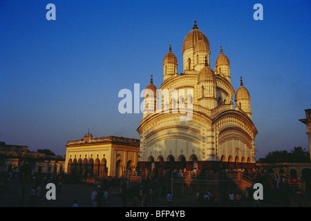 Dakshineshwar Kali temple ; Calcutta , Kolkata ; Bengala Occidentale ; India Foto Stock