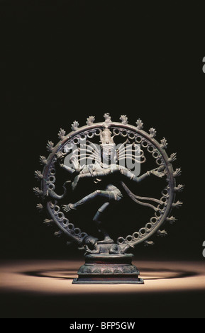 VDA 66042 : Shiva Natraj signore della danza cosmica in bronzo Foto Stock