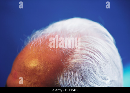 VHM 63937 : settanta anni vecchio uomo testa ; India Foto Stock