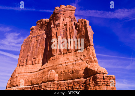 L'organo, Courthouse Towers, Arches National Park, Utah Foto Stock