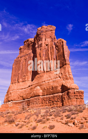 L'organo, Courthouse Towers, Arches National Park, Utah Foto Stock