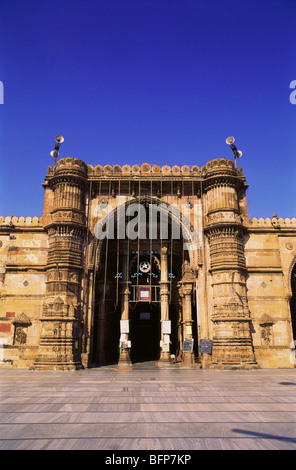 Jama Masjid ; Moschea di Jumah ; Jami Masjid ; Ahmedabad ; Amdavad ; Gujarat ; India ; Asia Foto Stock