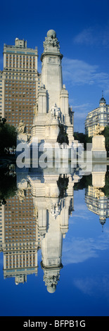 Monumento CERVANTES PLAZA DE ESPANA MADRID Spagna Foto Stock