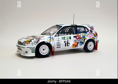 Modello di Fujimoto motorizzato Toyota Corolla WRC come guidati nel 1998 Rally Australia. Foto Stock